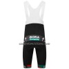 Completo Maglia + Pantaloncino con bretelle 2023 BORA-Hansgrohe Manica Corta Verde Nero